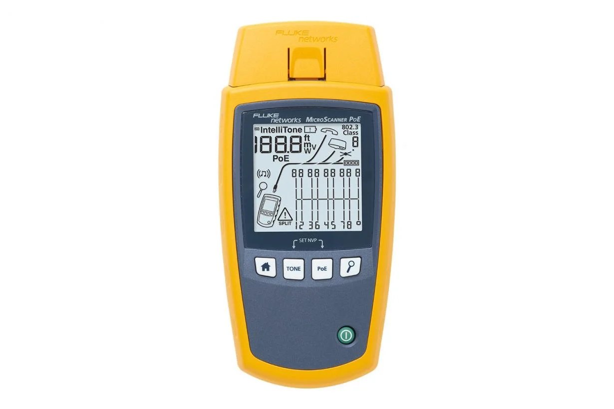 EAN 754082148524 - Fluke MicroScanner PoE Comprobador de alimentación PoE Azul, Amarillo imagen 1