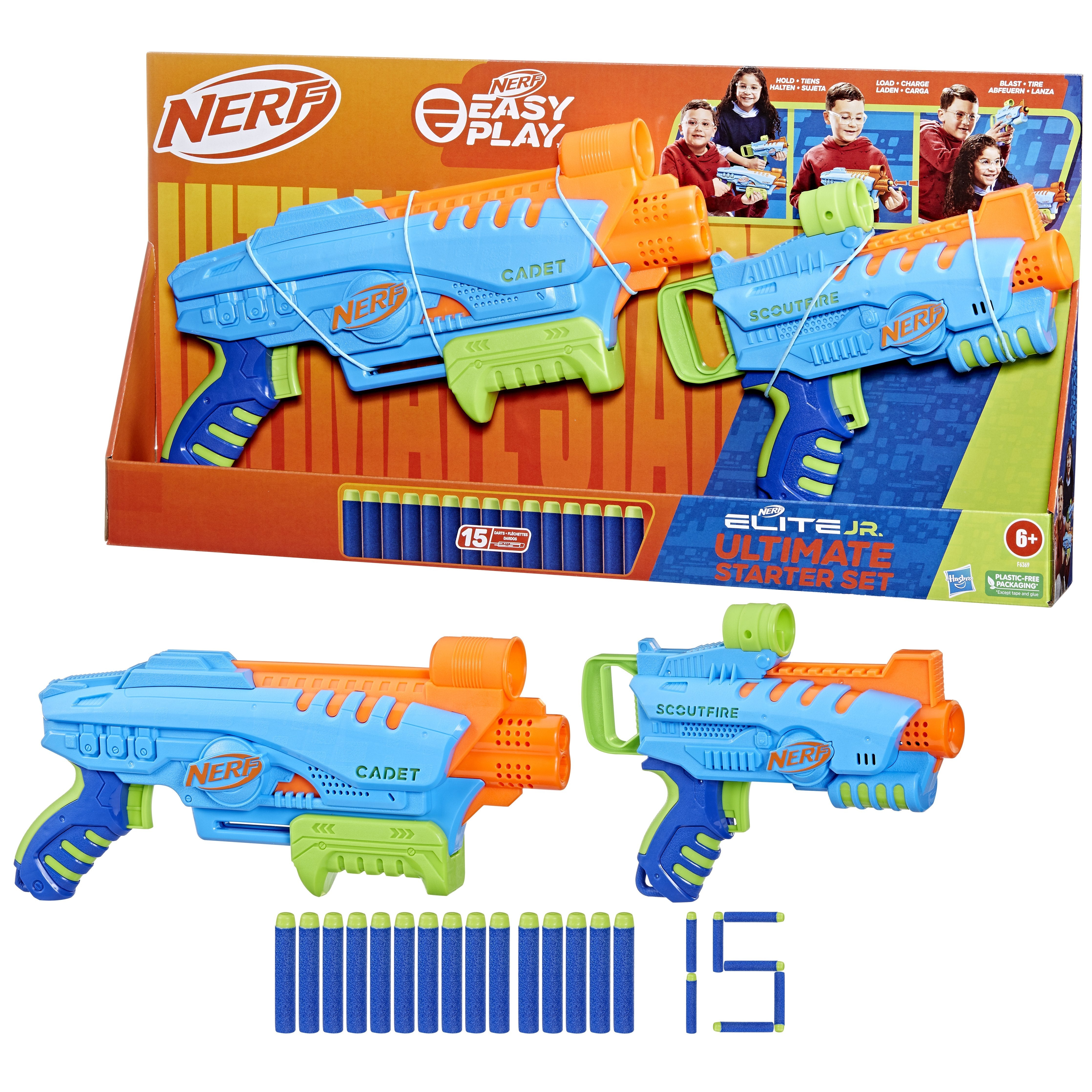 Pistola Hasbro Nerf Elite Junior Ultimate Starter Set, F6369eu4