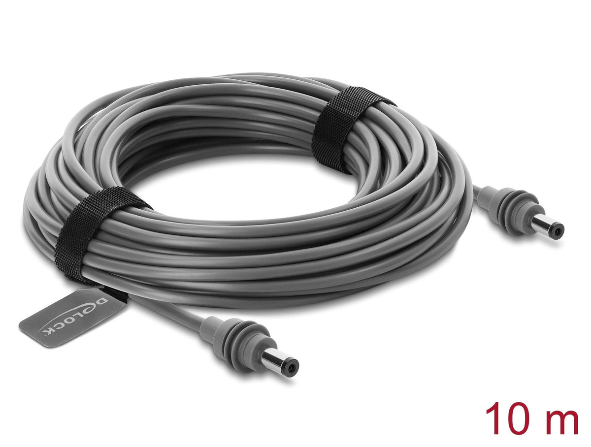Dc 5,5 X 2,1 Mm A Dc 5,5 X 2,1 Mm Cable Compatible Con Starlink Mini, 10 M Gris