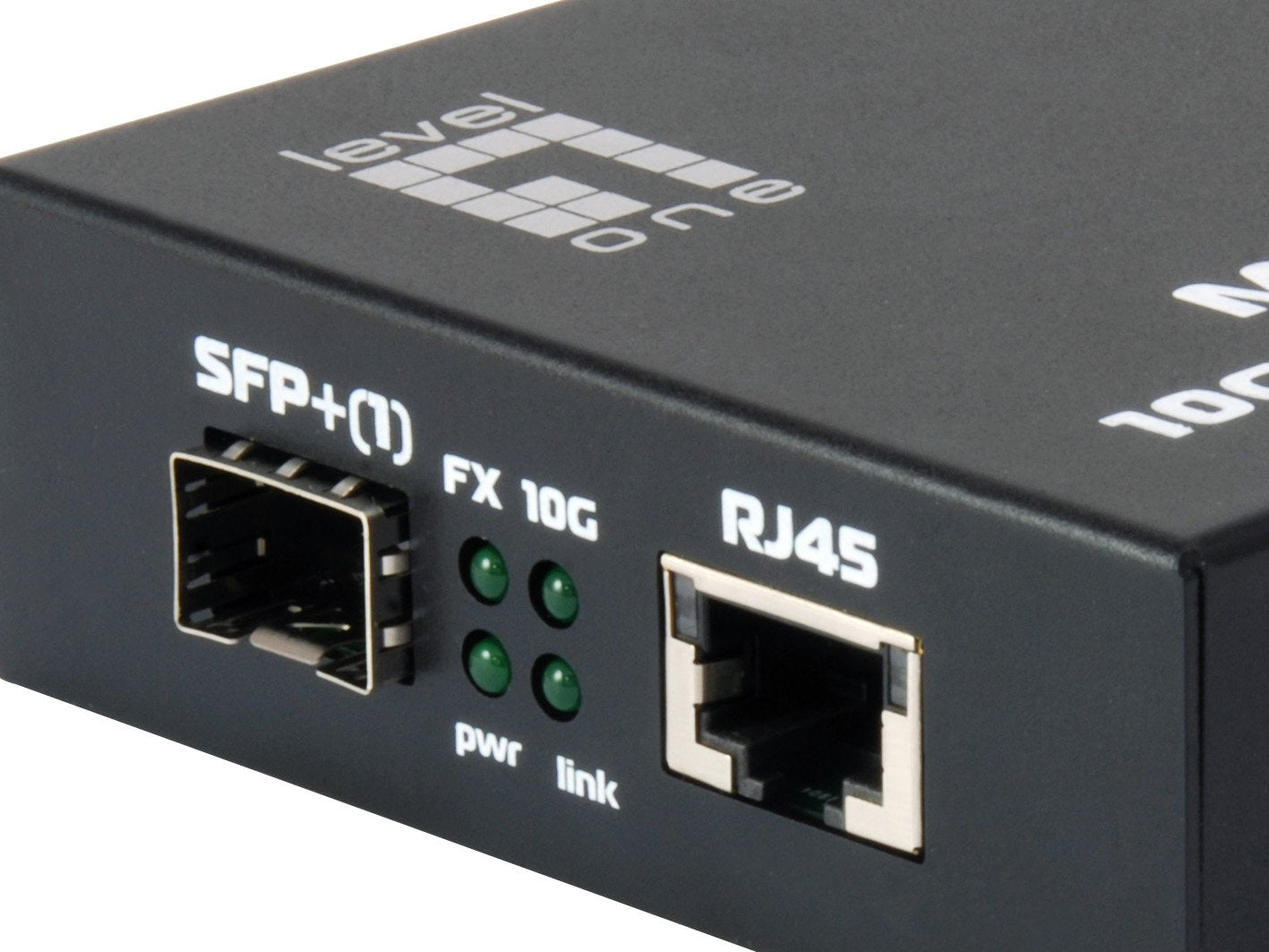 Convertidor De Medios Levelone Gvt-0500 10-Gigabit Rj45 A Sfp +