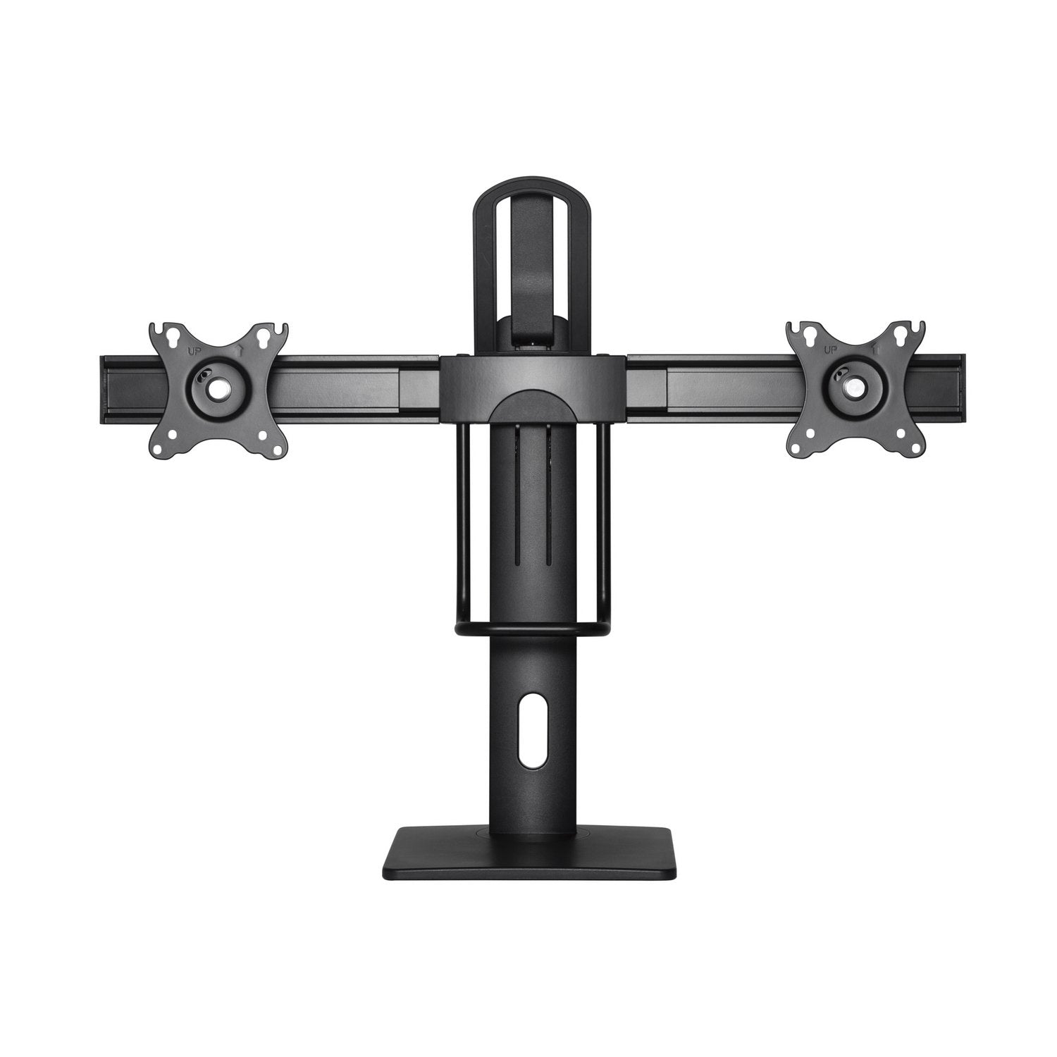 Aisens Soporte De Mesa Pro Contrapeso Giratorio E Inclinable Para 2 Monitores (17"-27") - Negro