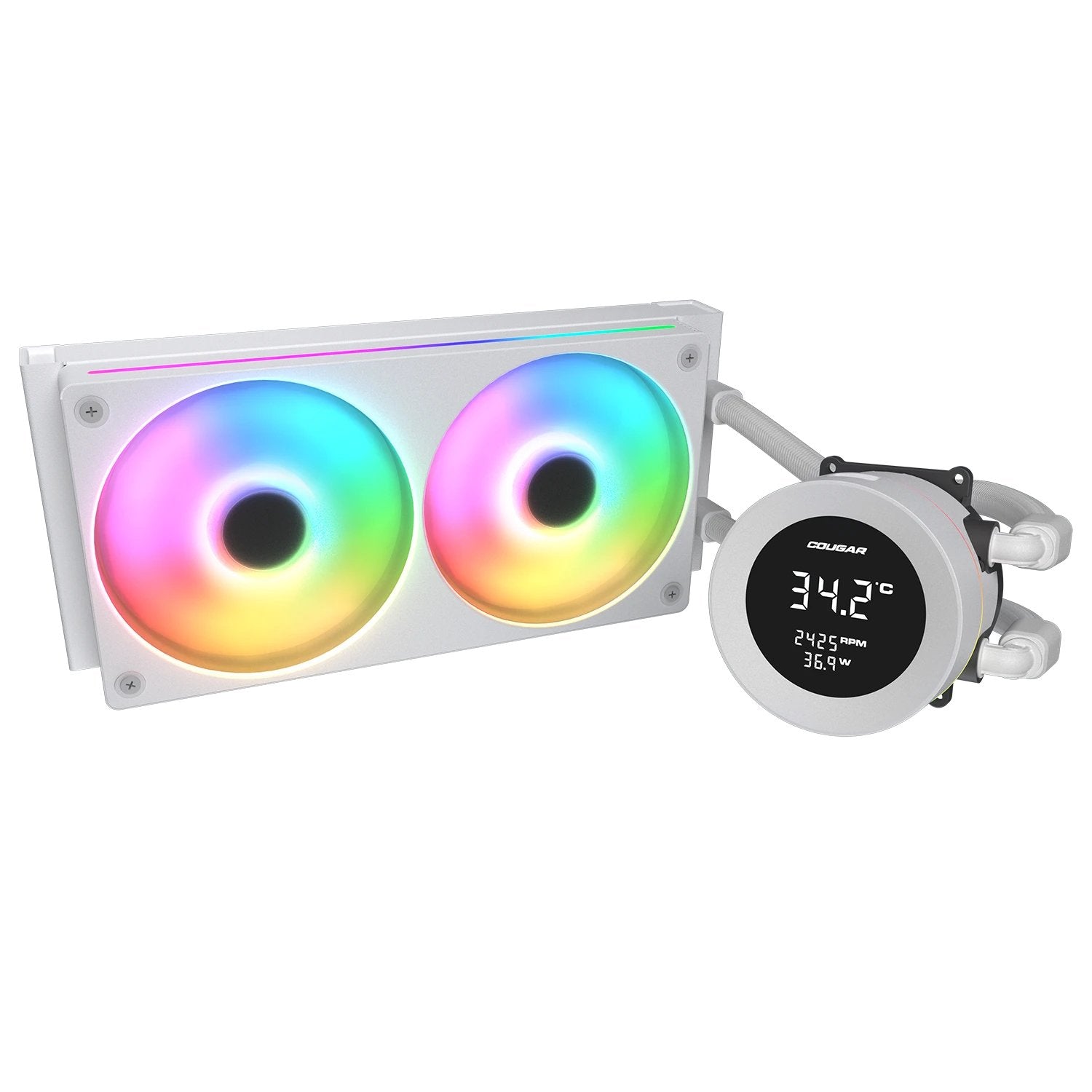 EAN 4710483779961 - COUGAR CGR-PSDVARGB-W-240 Procesador Sistema de refrigeración líquida todo en uno 12 cm Blanco imagen 2
