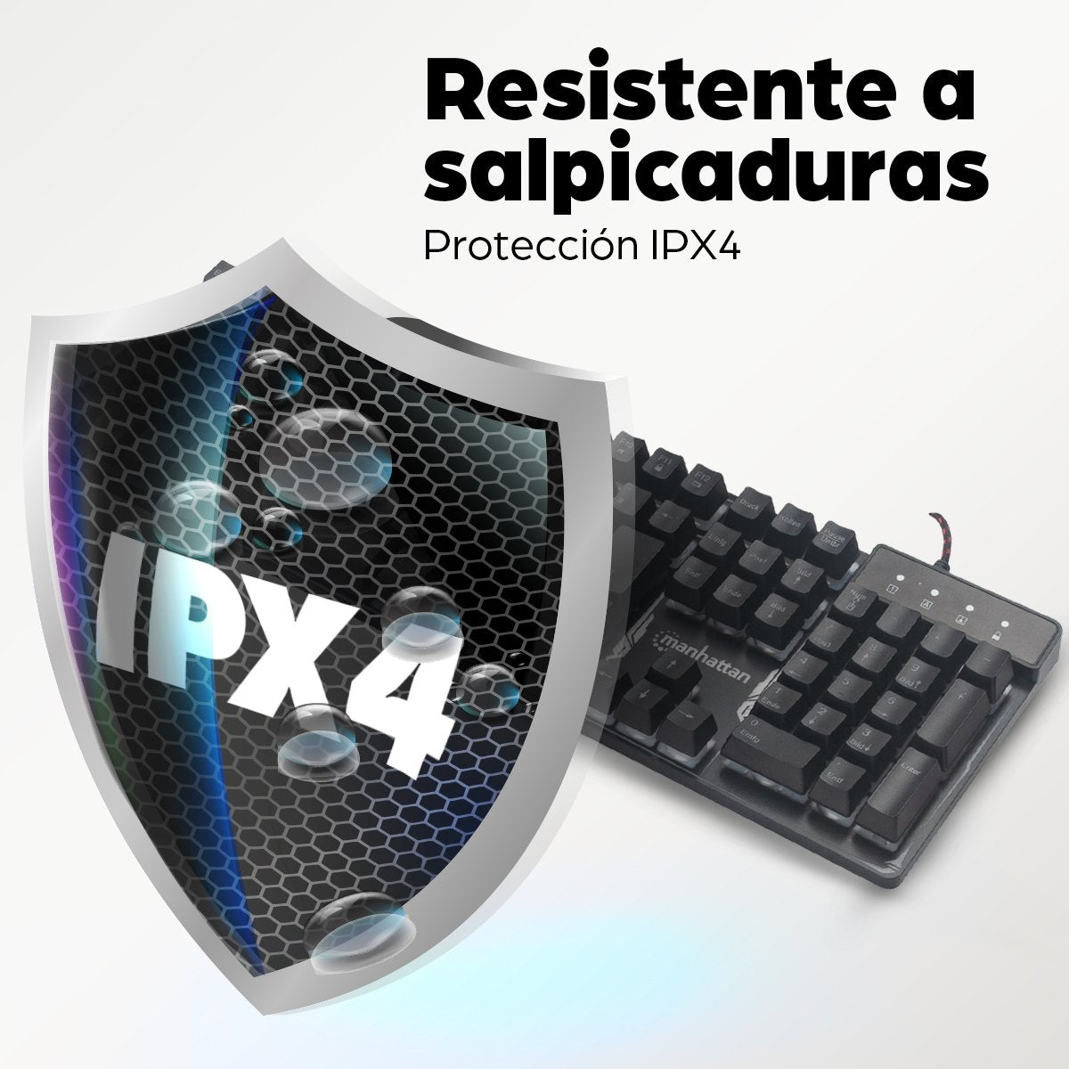 EAN 0766623178457 - Manhattan 178457 teclado Juego USB QWERTY Español Negro imagen 10