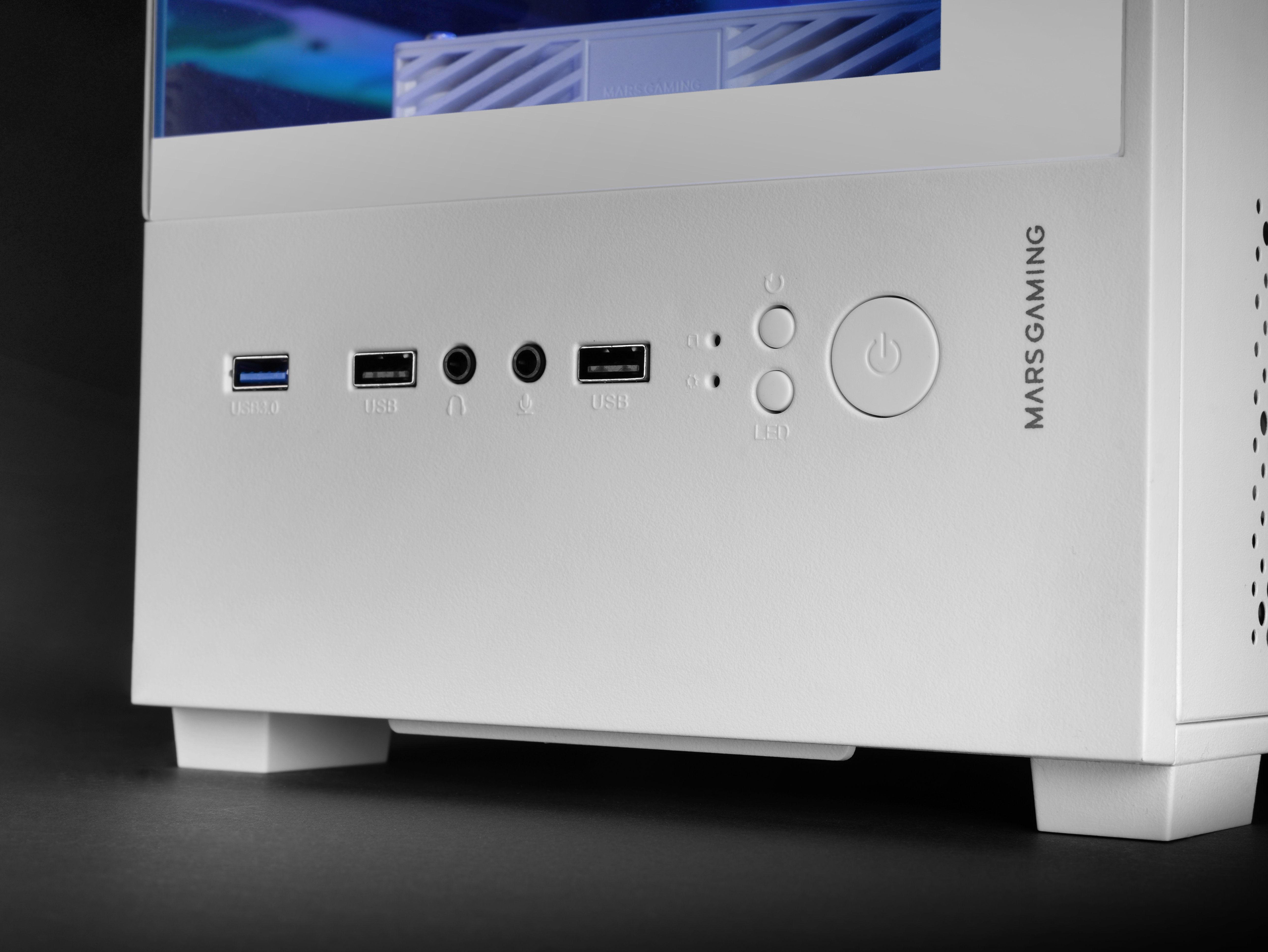Caja Gaming Minitorre Mars Gaming Mc-Se2 Blanca