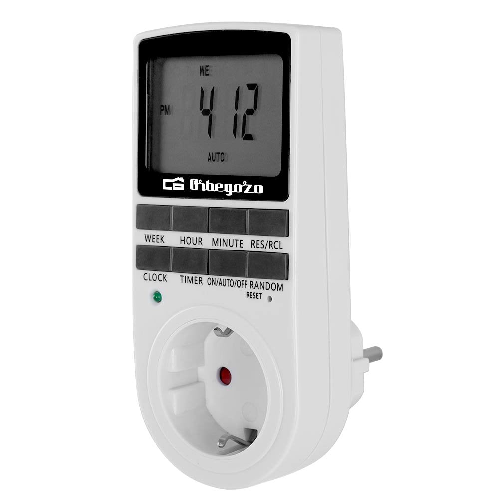 Programador De Enchufe Orbegozo Pg 25 Potencia Máxima 3680w