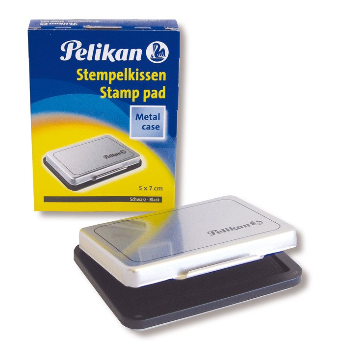 Pelikan Tampon Pelikan N.3 5x7cm - Tamaño Compacto - Tinta De Alta Calidad - Ideal Para Sellos Y Marcas Claras - Color