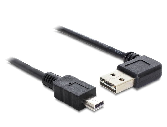 Delock 85175 Cable Easy-Usb 2.0 Tipo-A Macho, Sesgado Hacia La Izquierda Y Hacia La Derecha > Usb 2.0 Tipo Mini-B Macho 0,5 M