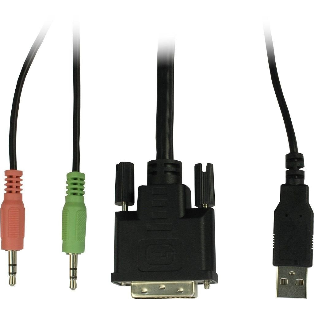 Inter-Tech Kvm As-41da Dvi Interruptor Kvm Negro, Switch Kvm 1920 X 1200 Pixeles, Full Hd, Negro