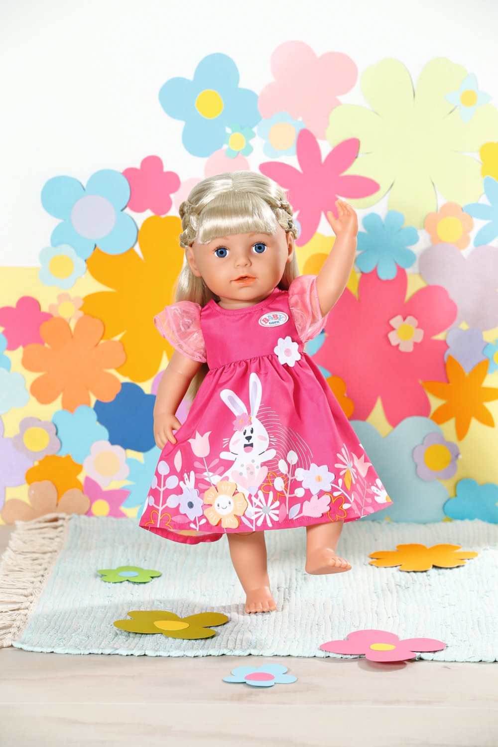 Zapf Creation Baby Born® Vestido Flores 43cm, Accesorios Para Muñecas Incluidas Perchas 832639