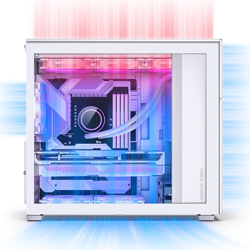 Jonsbo D41 Mesh Atx Carcasa, Tempered Glass - Blanco