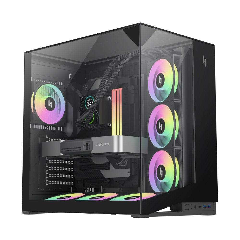 EAN 6931858712224 - GameMax NEX C56 VC BK carcasa de ordenador Midi Tower Negro imagen 3