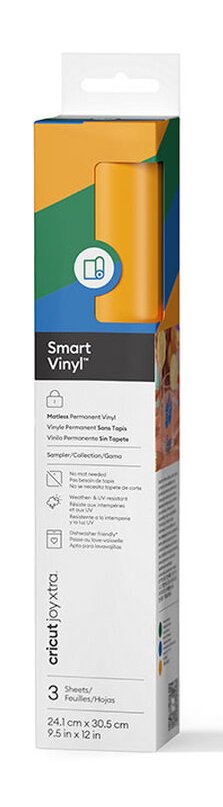 Cricut Smart Vinyl Permanent Joy Xtra 24,1x30,5cm - 3 Sheets (Summer Sampler)