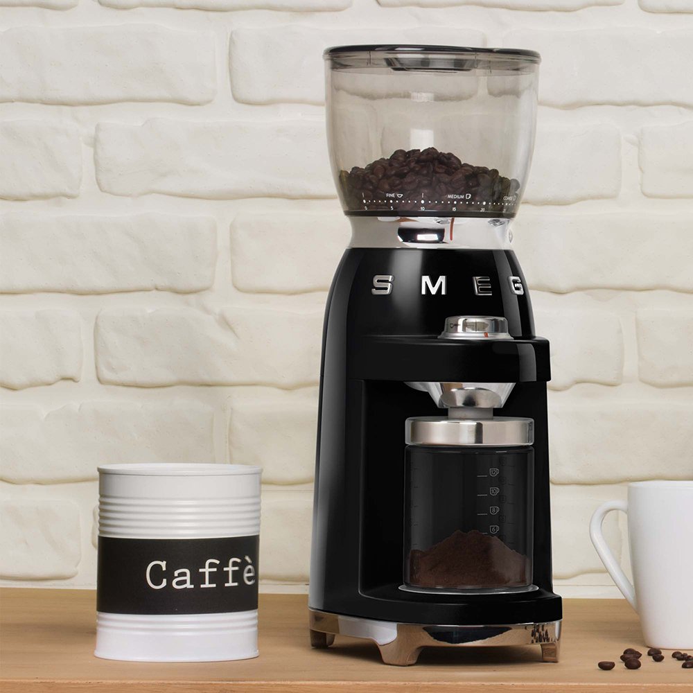 Molinillo De Café Smeg 50´Style Negro Cgf11bleu