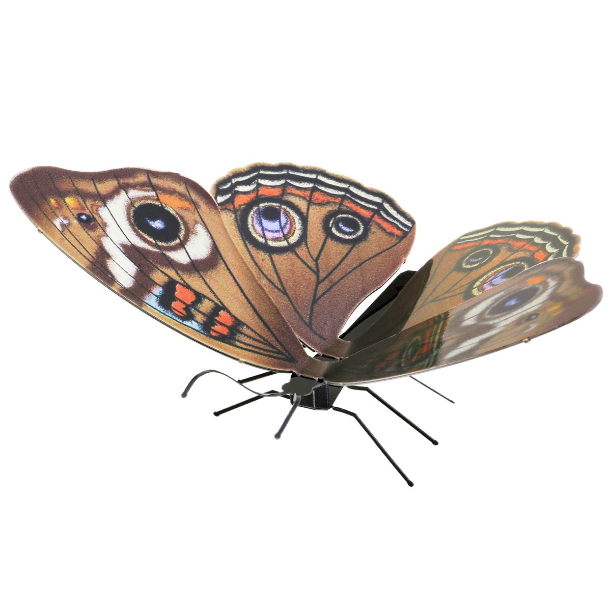 Maqueta 3d Metal Fascinations Mariposa Buckeye Montaje Sin Pegamento Ni Soldadura