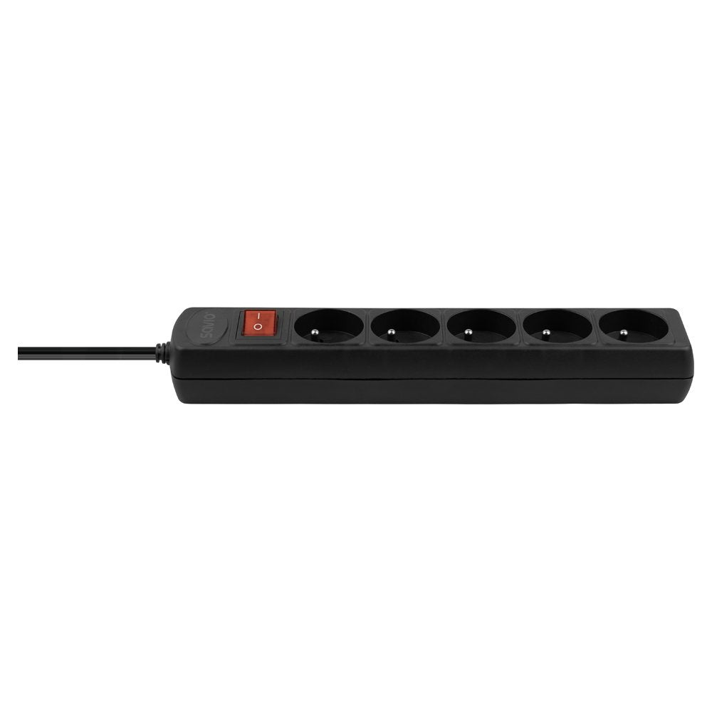 EAN 5905106070085 - Savio LZ-18 base múltiple 5 m 5 salidas AC Interior Negro imagen 5