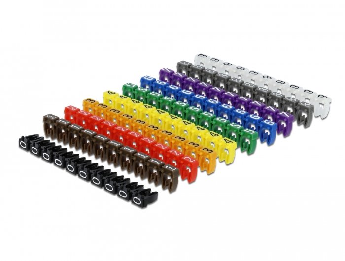 EAN 4043619183043 - DeLOCK 18304 abrazadera para cable Colores surtidos 100 pieza(s) imagen 1