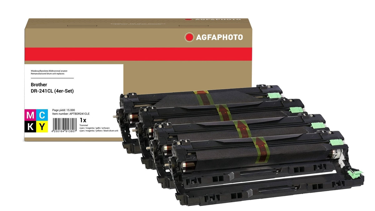Agfa Photo Tambor Negro / Cian / Magenta / Amarillo Aptbdr241cle  15000 Copias