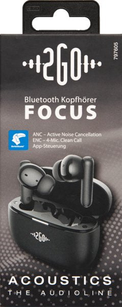 Auriculares  2go Bluetooth Acoumic Focus True Wireless Mereo
