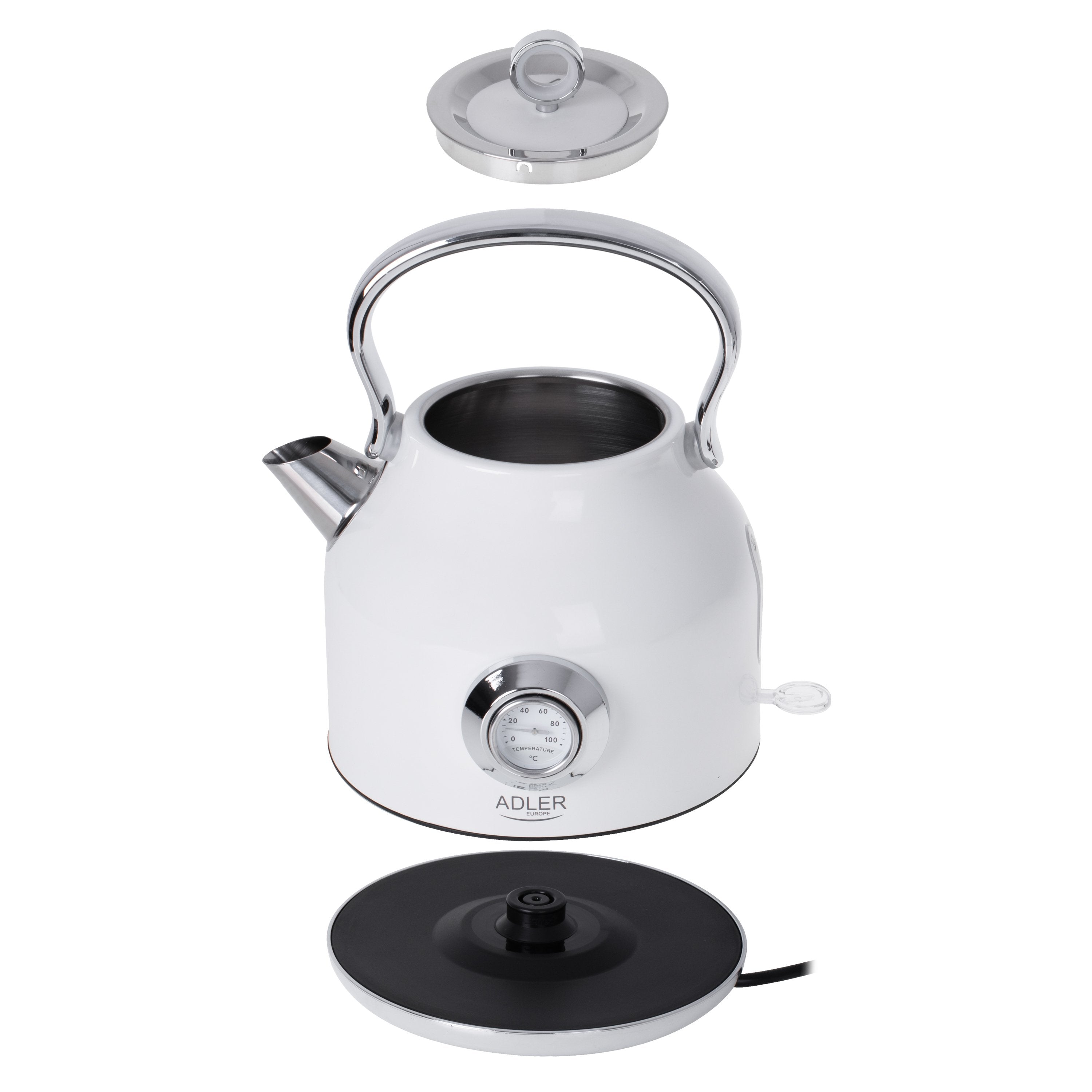 Hervidor Con Termometro Adler Ad 1346w Eléctrico Potencia 2200 W Capacidad 1,7 L Blanco