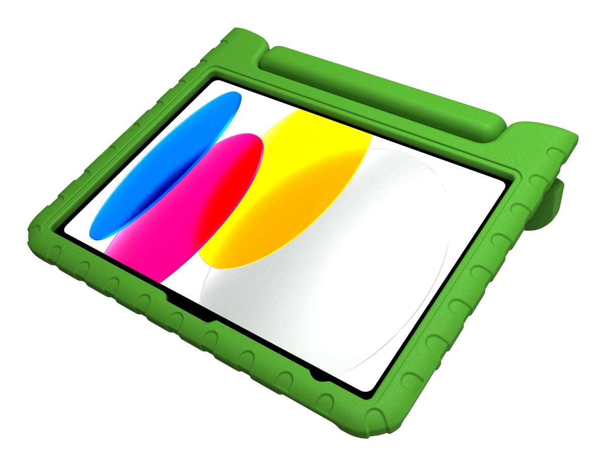 Deqster Kids Case Funda Para Tablet & Cristal Protector F. Ipad 10. 11.Gen Kindersicher & Robust, Integrierte Stylus-Soporte, 9h Display Protección Vidrio, Verde