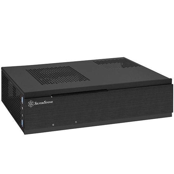 Caja Pc Silverstone Sst-Ml06b-E Silent Milo Slim Htpc Mini-Itx, Negro
