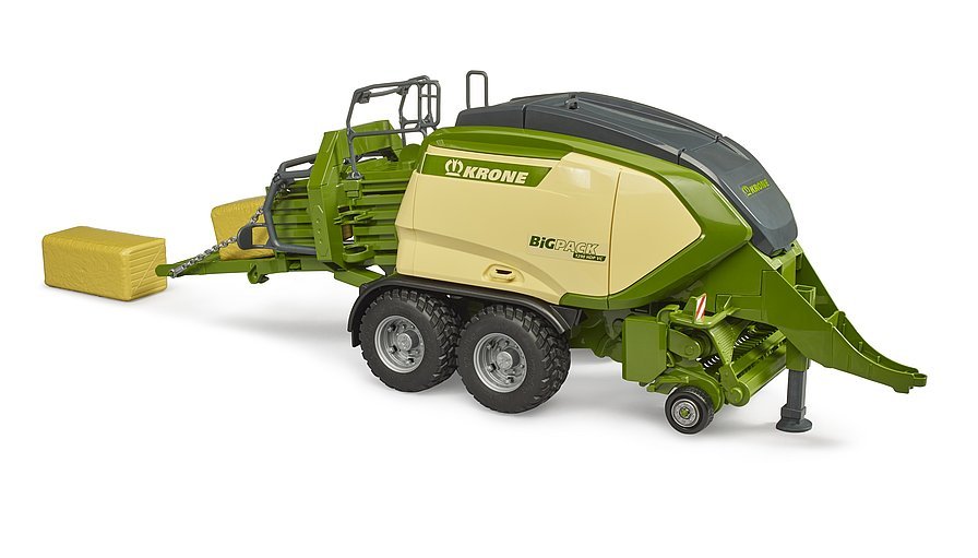 Bruder Krone Big Pack 1290hdp Vc, Verde, Con 2 Pacas Cuadradas 2033