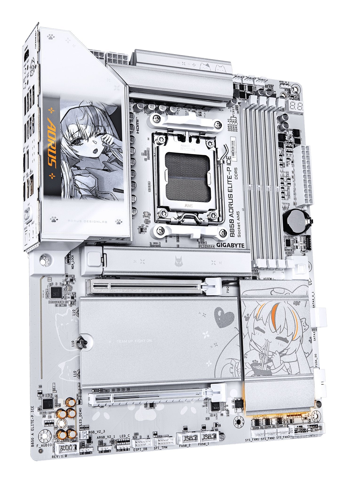 Gigabyte B850 Aorus Elite-P Ice Am5 4xddr5 Hdmi