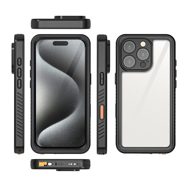Funda 360 Avant / Trasera Etanche Ip68 Et Reforzada *Drop Test 2m* Para Apple Iphone 16 Pro - Eiger®