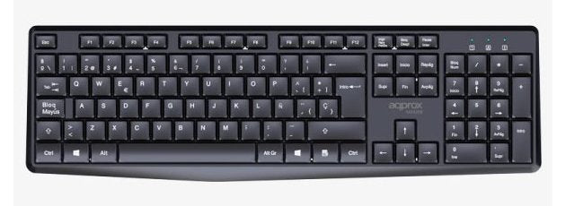 EAN 8435099535287 - Approx APPMX420B teclado Ratón incluido Hogar / Oficina RF inalámbrico QWERTY Español Negro imagen 3