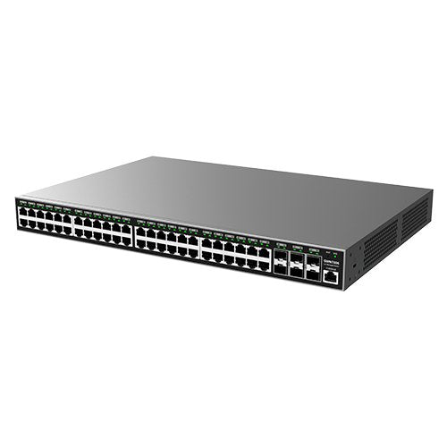 Grandstream Gwn7806p - Switch Layer2+ 48 Puertos Poe 360w + 6 Sfp.  Administrable Remotamente Con El Controlador Gwn Tan