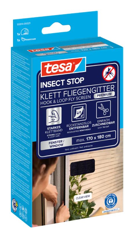 EAN 4042448857705 - TESA 55914-00021-00 red anti mosquitos Ventana Antracita imagen 1