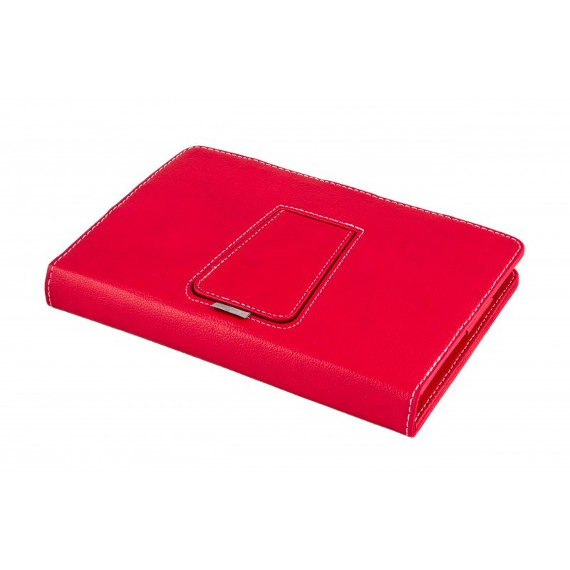 Funda Universal Silver Ht Para Tablet 9-10.1" + Teclado Con Cable Micro Usb Rojo/Blanco