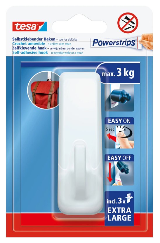 Gancho Autoadhesivo Powerstrips Xl, Blanco Rectangular