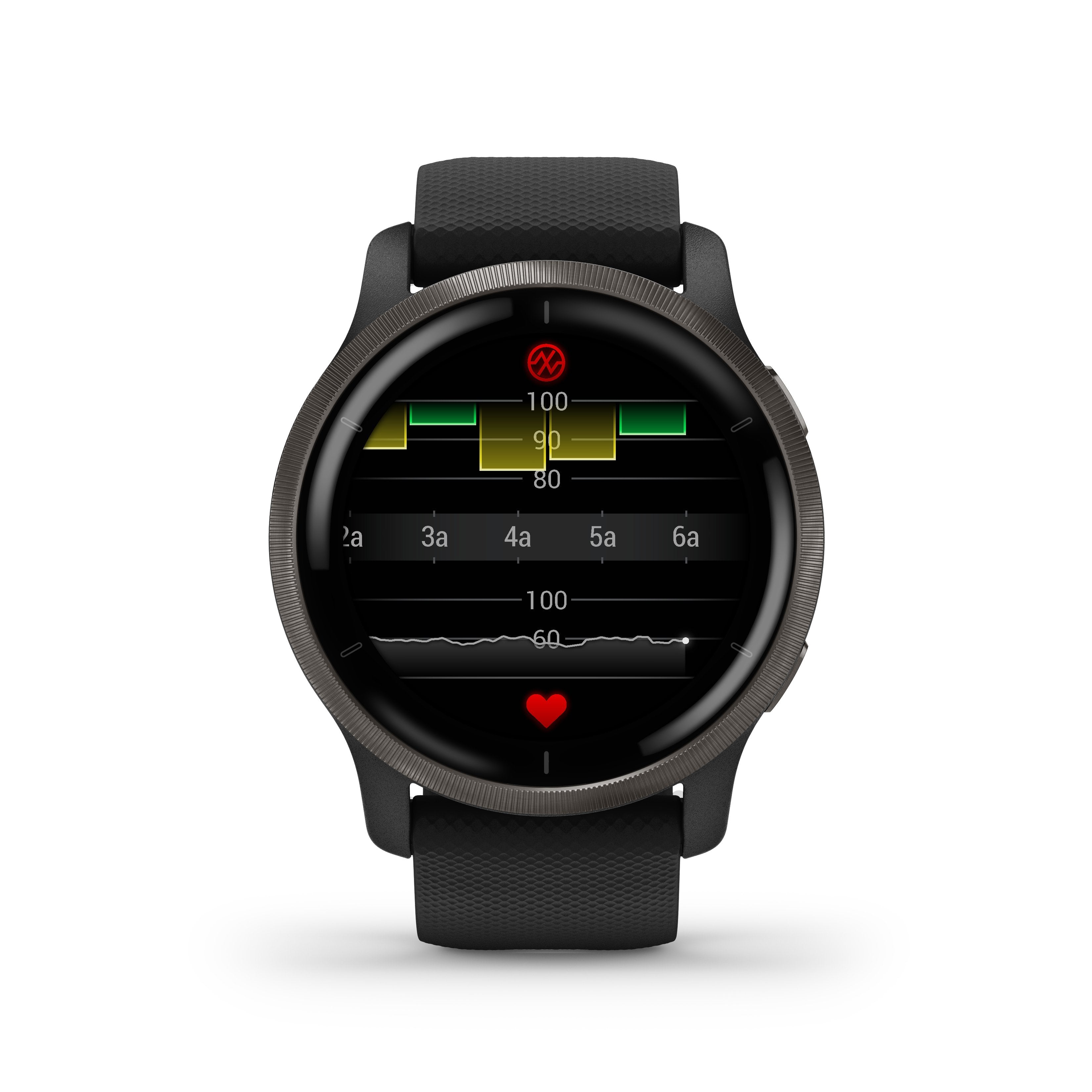 Garmin Venu 2 Negro/Pizarra Smartwatch Multideporte Wifi Gps Integrado Frecuencia Actividad Sueño 45 Mm