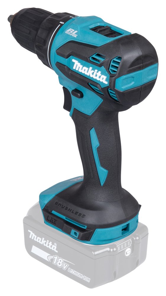 EAN 0197050009845 - Makita DDF490Z taladro 1900 RPM Sin llave 1,7 kg Azul, Negro imagen 3