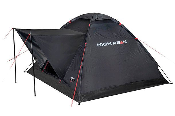 High Peak Beaver 3 Negro, Rojo Tienda Tipo Pirámide