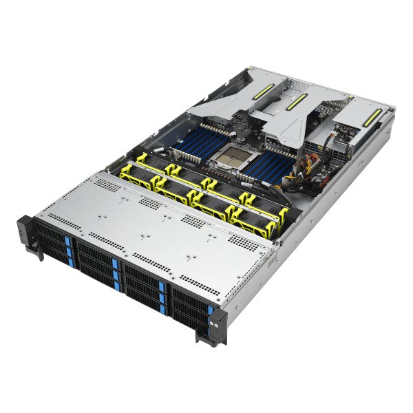 Platforma Asus Rack (2u) Rs520a-E12-Rs12u Amd Epyc 9004 (12x Nvme, 2xm.2, 2xgpu, 2x1gbe, Ipmi, 1+1 1600w)