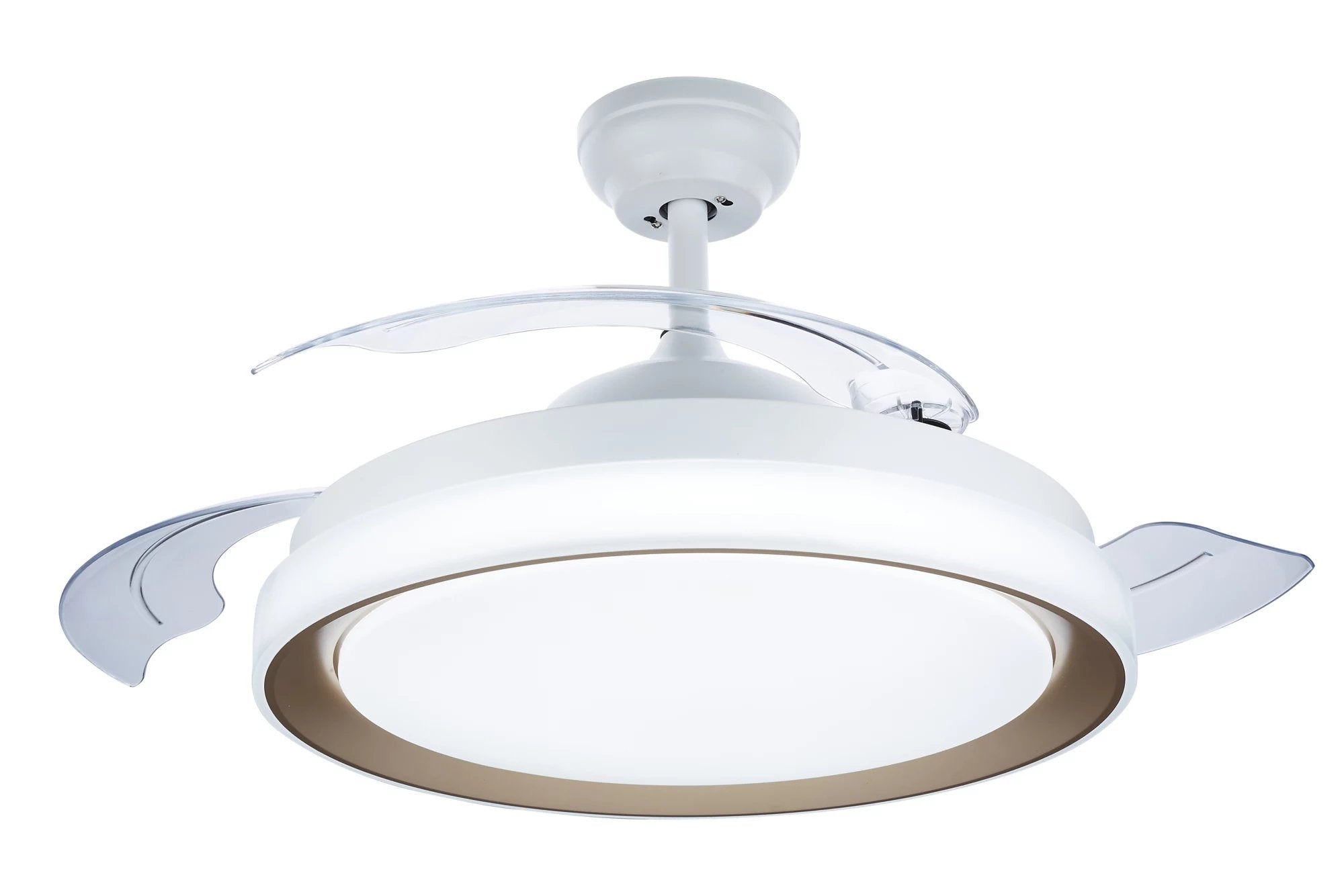 Ventilador Techo Led Dc  28w+35w 4.000k-5.500k Oro Atlas Philips