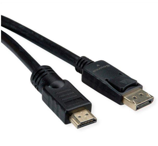 EAN 7630049619203 - ROLINE 11.04.5776 adaptador de cable de vídeo 7,5 m HDMI tipo A (Estándar) DisplayPort Negro imagen 1