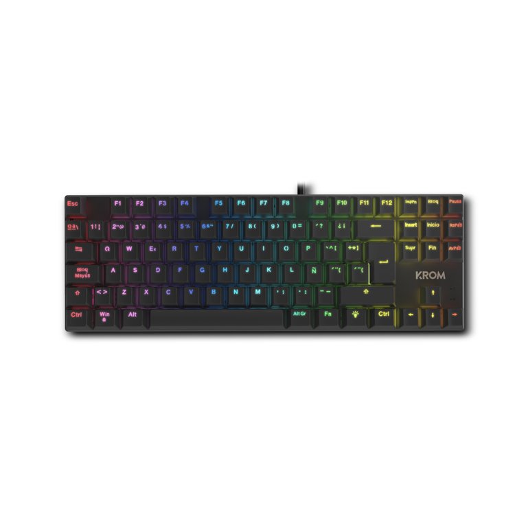 Krom Klass Pcombo Gaming 4 En 1 Rgb Negro