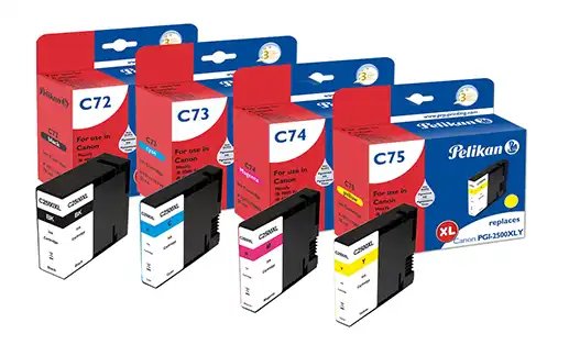 Tinta Pelikan Canon Pgi-2500xl Multi Pack B C M Y