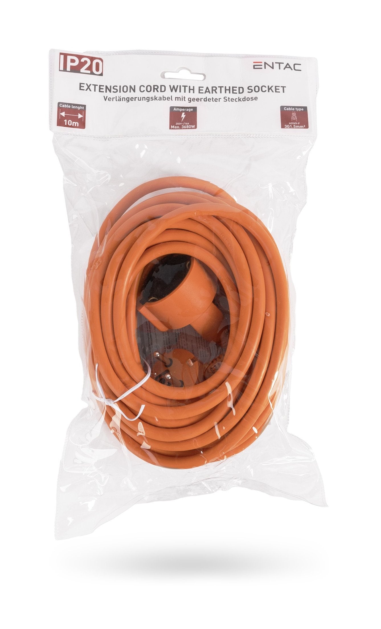 Entac Verlängerungscable 10m Naranja Ip20