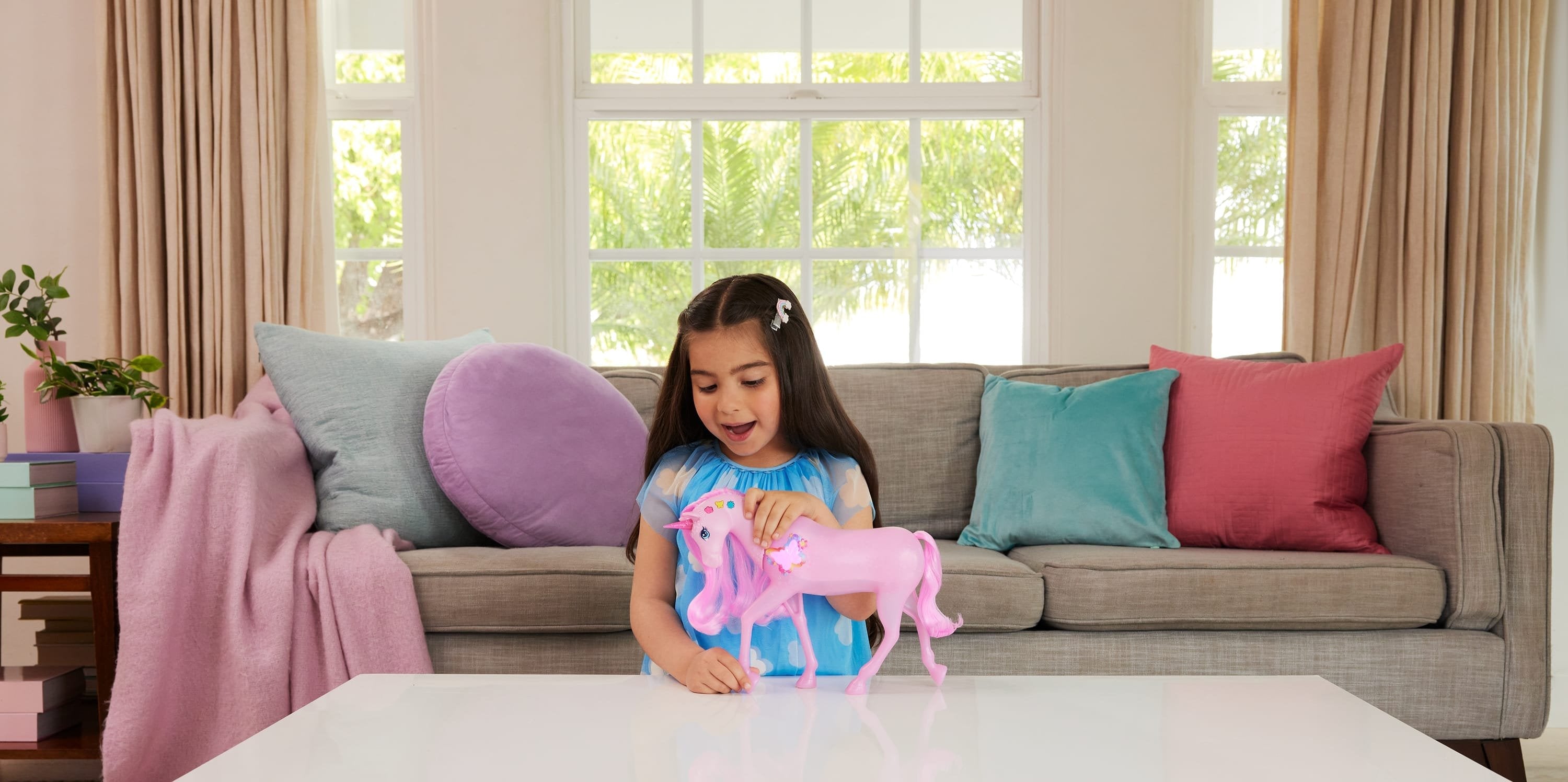Mattel Barbie Funkelnd Leuchtendes Einhorn Jcp78