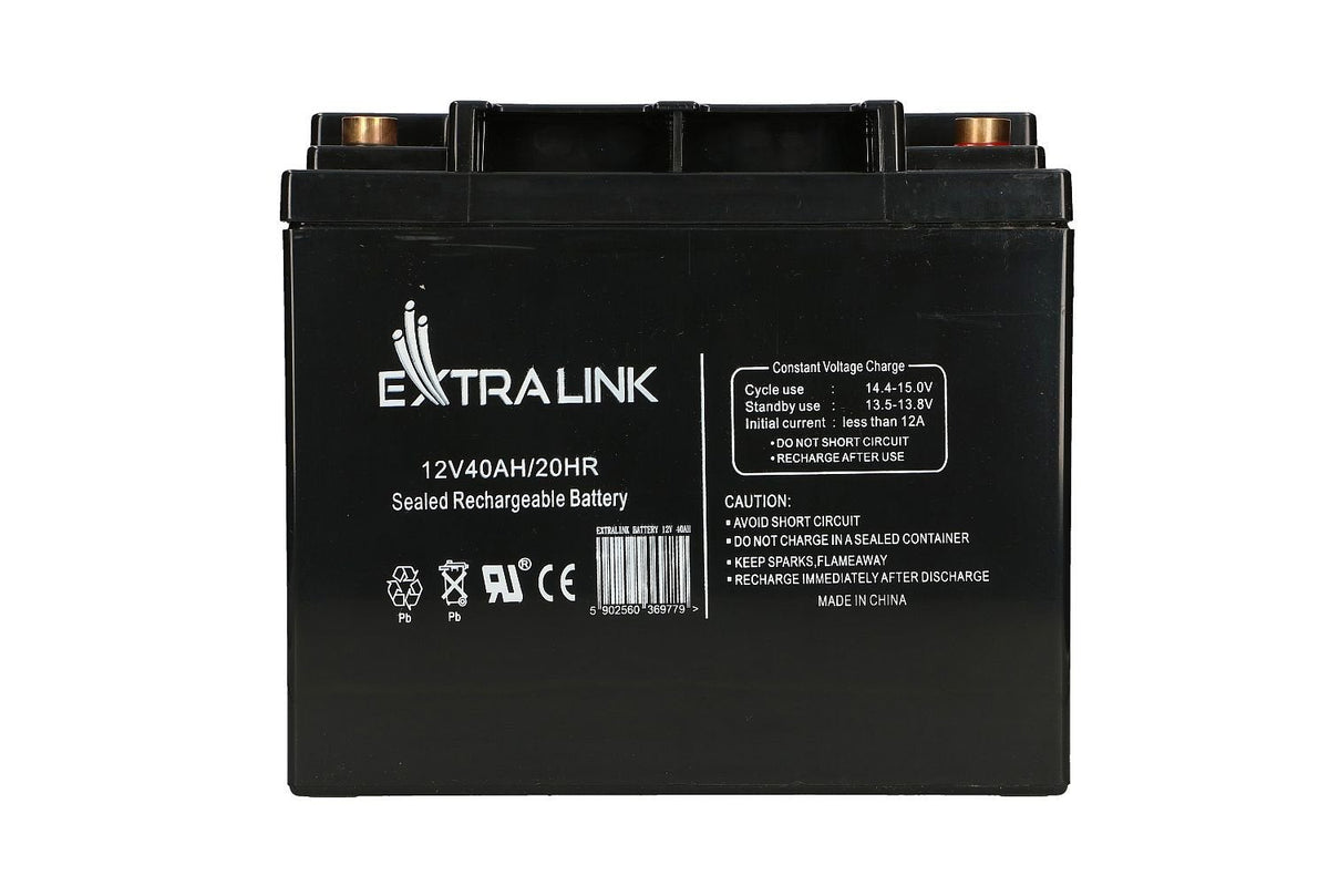 Extralink Akumulator Battery Accumulator 12v 40ah - Batterie - 40.000 Mah Sealed Lead Acid (Vrla) 13.5 V 12 Ah