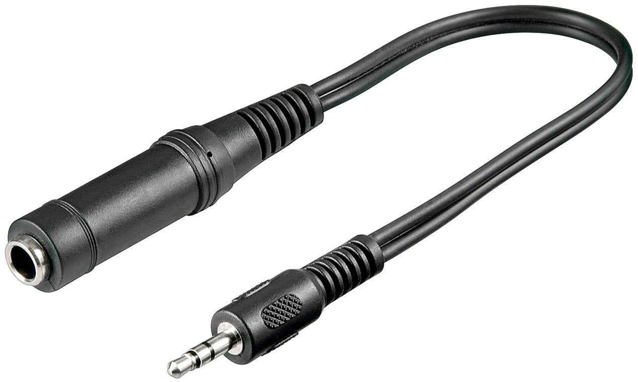 EAN 4040849504709 - Goobay 50470 cable de audio 0,2 m 3,5mm 6,35mm Negro imagen 1