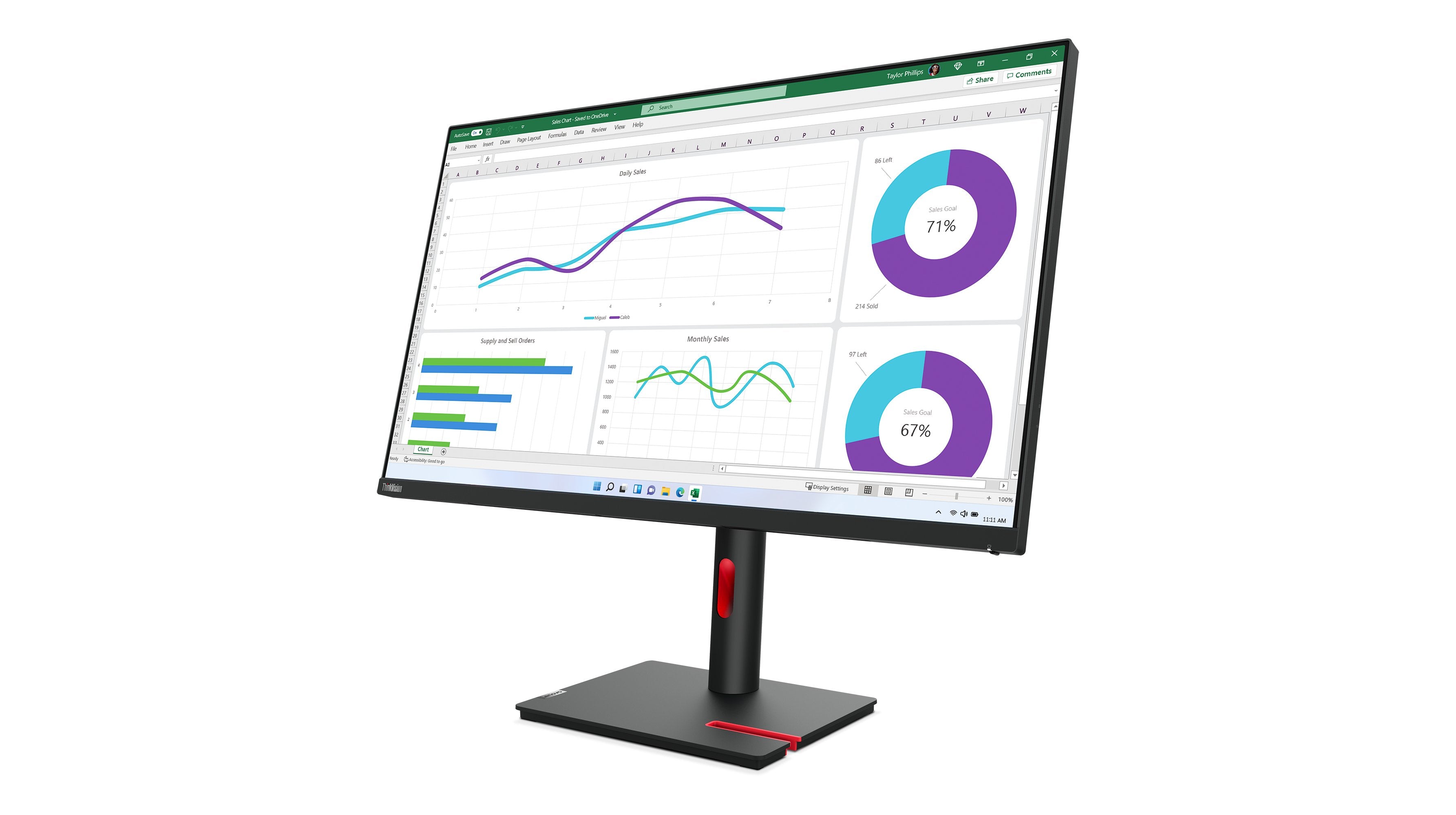 EAN 0196801200739 - Lenovo ThinkVision T32h-30 LED display 80 cm (31.5") 2560 x 1440 Pixeles Quad HD Negro imagen 7