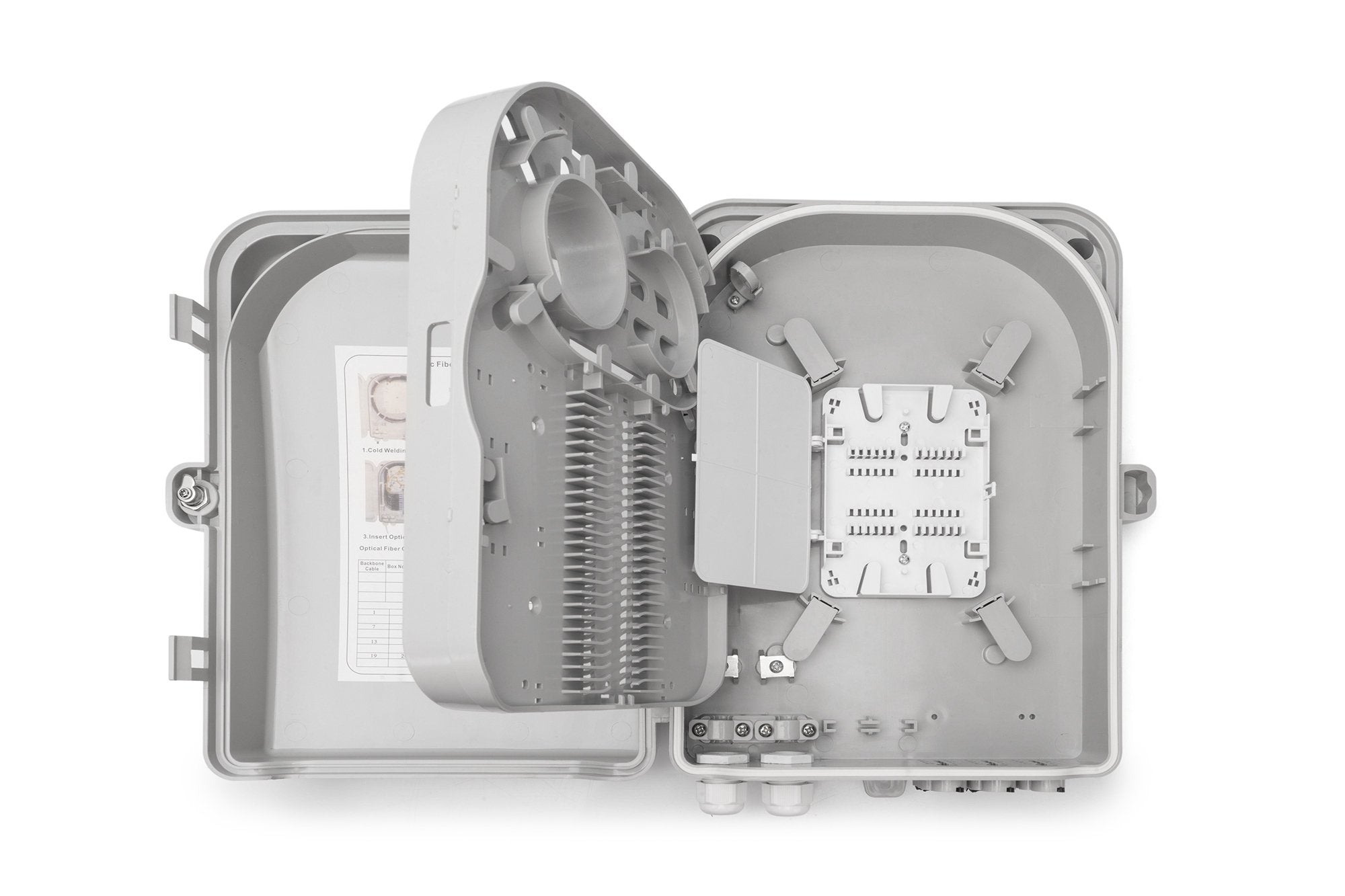 Digitus Dn-968911 Caja De Distribución De Exterior Ftth Para 24 Adaptadores Sc