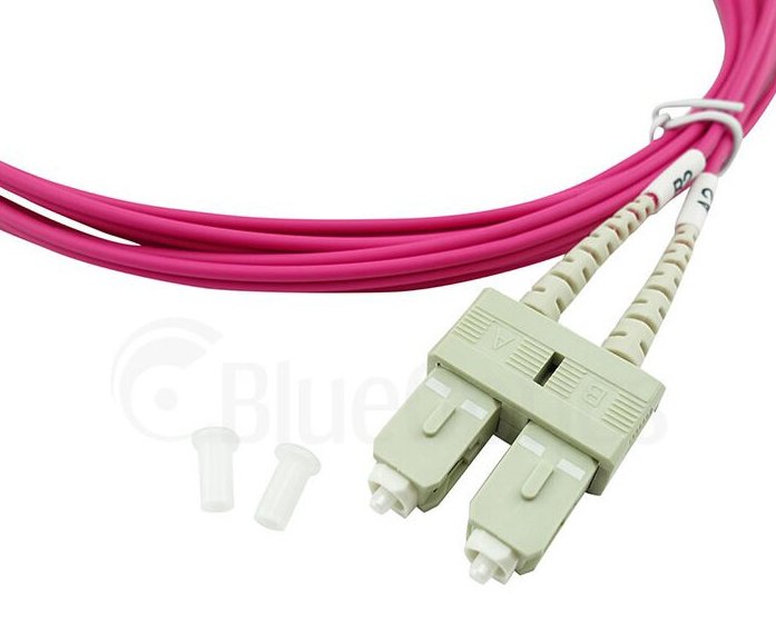 Blueoptics Sfp3232fu1mk Cable De Fibra Optica 1 M Sc Om4 Magenta