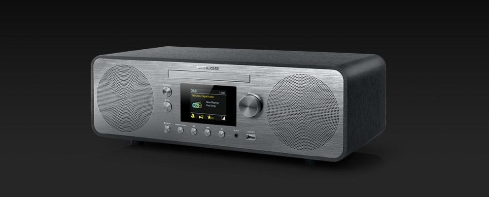 Muse Radio M-885 Dbt Puerto Usb, Radio Fm, Gris, Reproductor De Cd, Bluetooth, 80 W