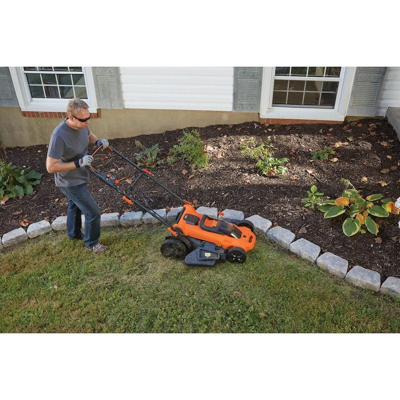 Cortacésped Inalámbrico Black+Decker Clma4825l2, 36 Voltios Naranja/Negro, 2 Baterías De Iones De Litio De 2,5 Ah Clma4825l2-Qw